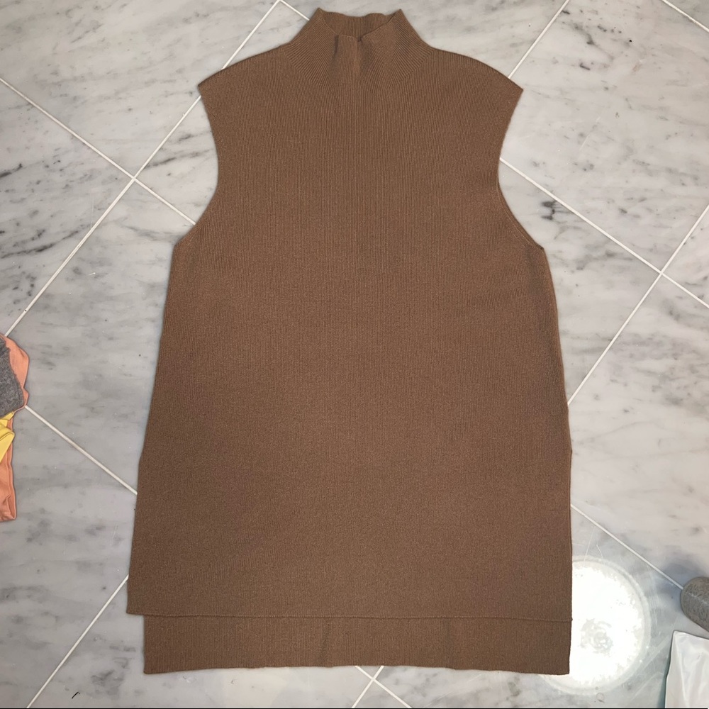 Mock Neck Sleeveless Top